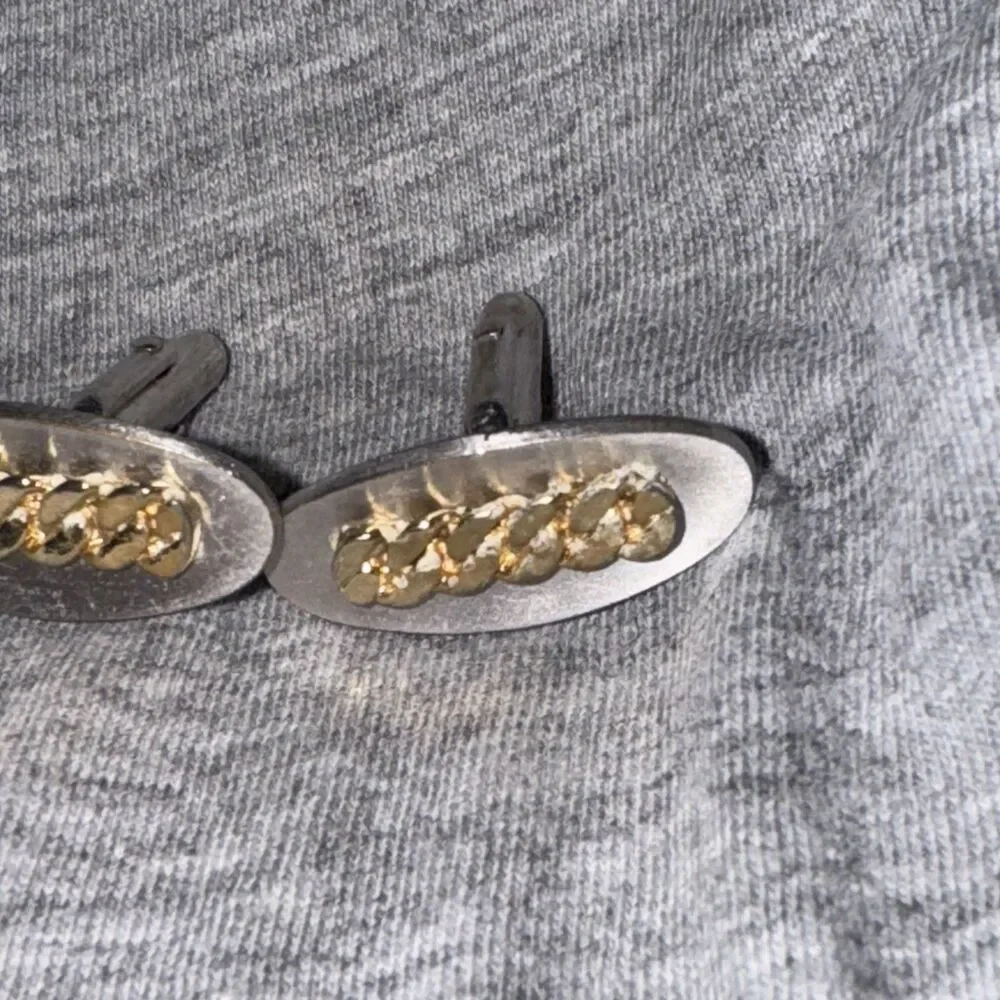 Vintage Swank Cuff Links Lot Of 4 Pair Roman Gemstone Silver Goldtone